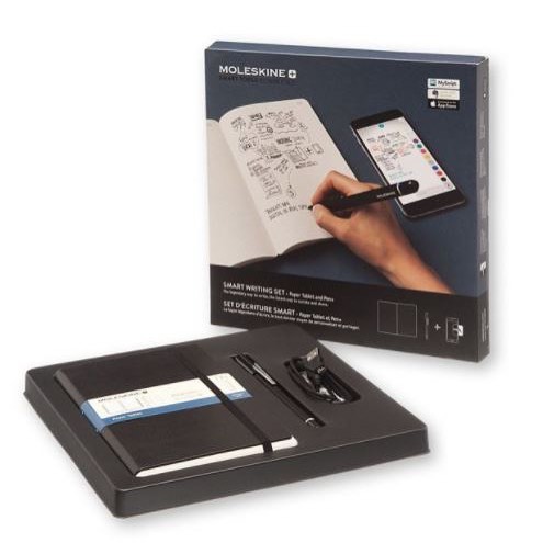 This Moleskine Smart Writing Set is awesome.  Write or Doodle in your notebook and your masterpiece appears on the app.  Is it Magic?  Nope, it’s Moleskin  #executivegift  #corporategift