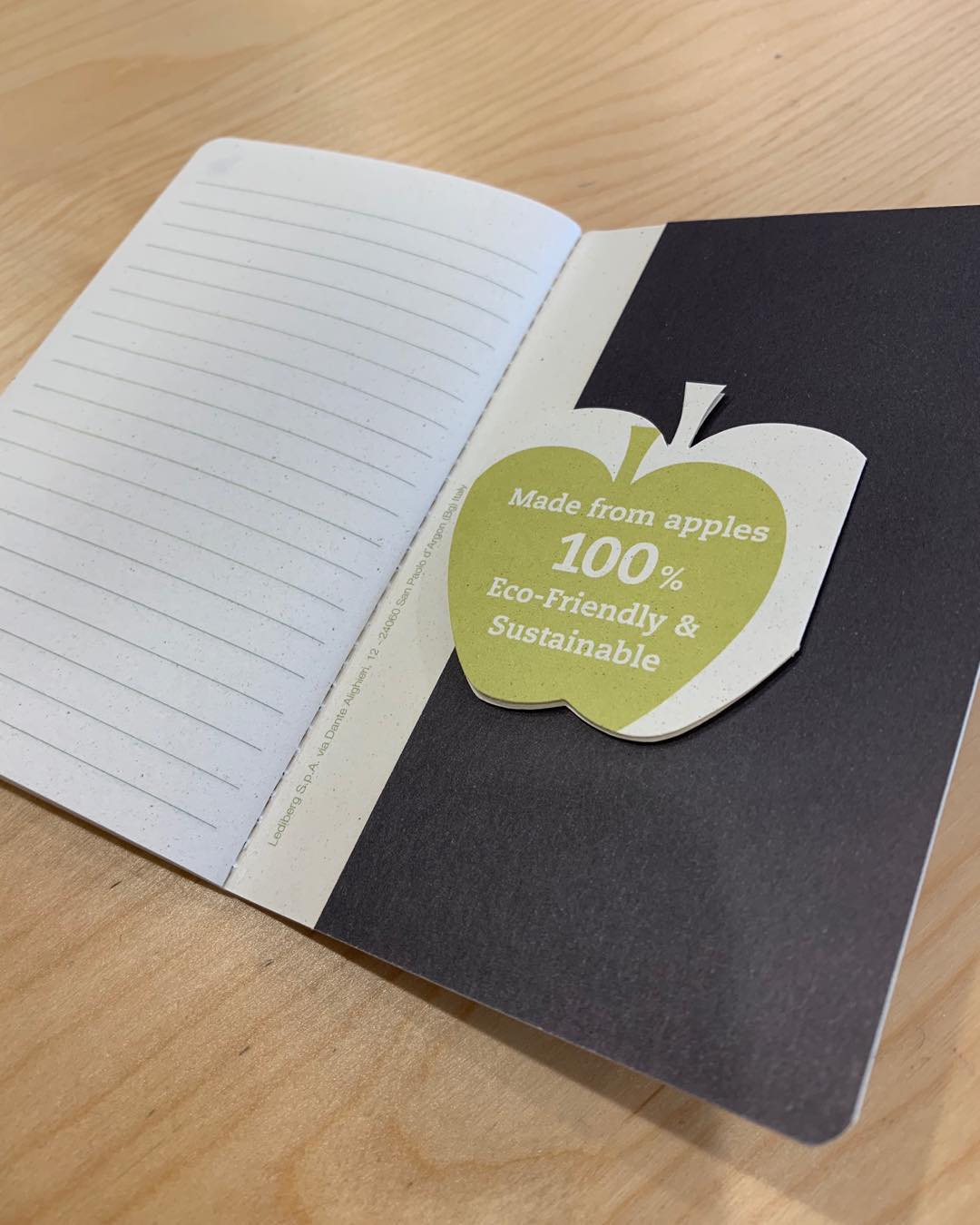 The only thing better than a journal is a journal that makes our office smell like apples. 🍎 🍏 😃  good for 🌏 & 🌳🌳. #journals  #apples #ecofriendly