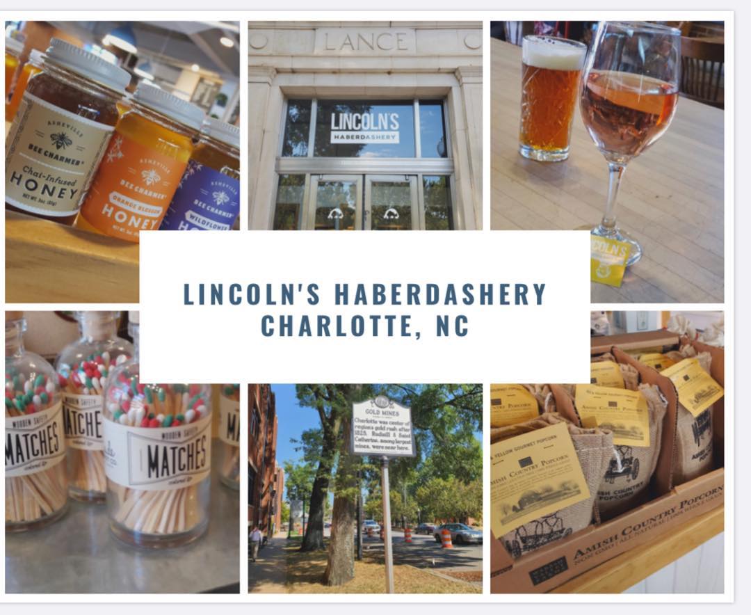 Lincoln’s Haberdashery!  While on a recent trip to Charlotte, NC I stopped by the most charming grocery and restaurant all in one. Right off the Rail Trail, their local goods (Hello, Chai-Infused Honey!) and amazing food selection #MarysMuffin was just what I needed! #LaurensWeek #employeetakeover